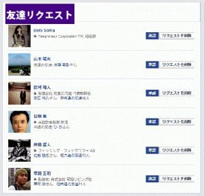 友達のリクエスト申請拒否の方法|くまにも解かる超facebook入門
